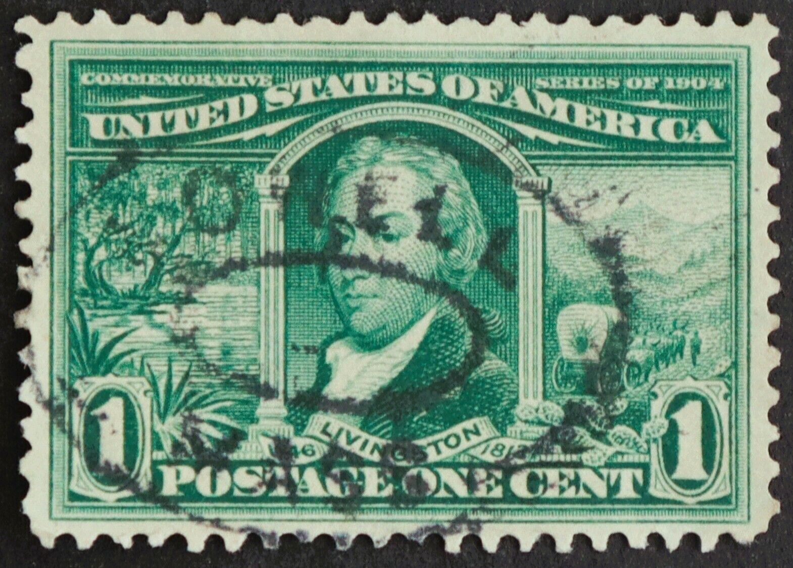 U.S. STAMP #323 --- 1c LOUISIANA PURCHASE -- 1904 -- MINT