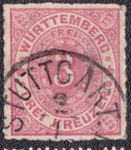 Wurttemberg - 49 1869 Used