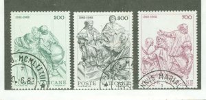 Vatican City #715-717 Used Single (Complete Set)