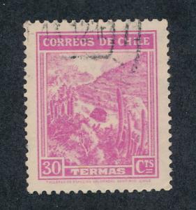 Chile 1938  Scott  202 used - 30c, Mineral spas