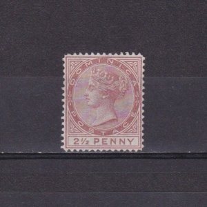 DOMINICA 1877, Sg# 6, CV £250, Wmk Crown CC, Perf 14, No gum