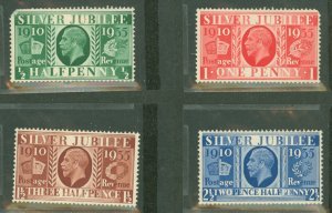 Great Britain #226-229 Unused Single