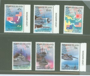 Norfolk Island #520-525  Single (Complete Set) (Maps)