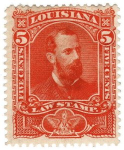 (I.B) US Revenue : Law Stamp 5c (Louisiana)