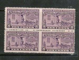 USA #E15c Mint Block Imperforate - Bottom Stamps Never Hinged Top Stamps Hinged