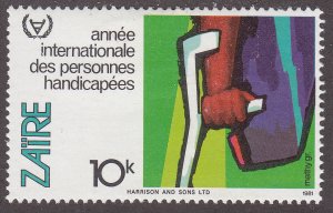 Zaire 1030 International Year of the Disabled 1981