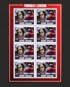 Stamps.Cars,Racing,Formula 1 ,Guinea - Bissau 2021 year ,6 sheet perforated