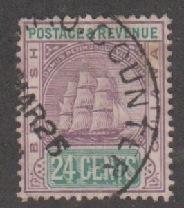 British Guiana # 142, Seal of the Colony - Ship, Used 1/3 Cat.