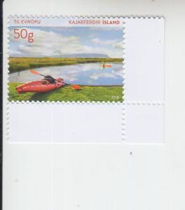 2018 Iceland Tourist Stamp - Kayaking (Scott 1469) MNH