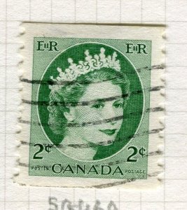 CANADA; 1954 early QEII issue Coil Stamp fine used 2c. value
