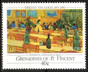 Grenadines of St. Vincent 1991 Art Paintings V. Van Gogh Interior MNH