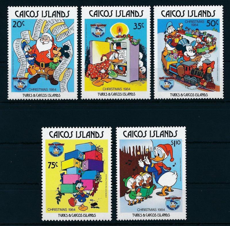 [22176] Caicos Islands 1984 Disney Christmas 50th Birthday Donald Duck MNH