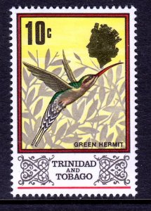 Trinidad & Tobago 1969-76 Green Hermit Bird 10c Mint MNH SG 473 SC 149b