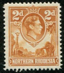 Northern Rhodesia SC# 31 King George VI , 2d, MH