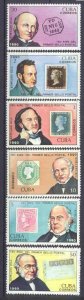 Cuba 3217-22 MNH Hill/Stamp on stamp SCV4.35