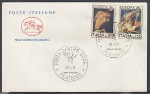 Italy Scott 1183-4 FDC - 1975 Europa Issue