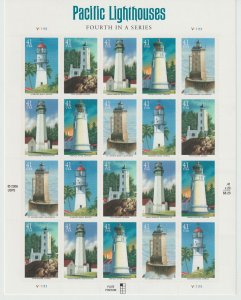 U.S.  Scott# 4150a 2007 Pacific Lighthouses MNH S/S #1