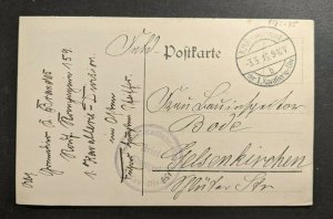 1916 WWI Germany Feldpost Kavallerie Division Postcard Cover