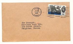 GB TRANSORMA Machine Sorting Trial Postmark Brighton Commercial Mail 1965 AI63