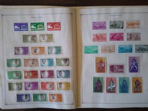 collection on pages Indonesia 1960-77 mostly complete mint/used CT: CV $394