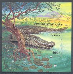 TANZANIA SHEET WILDLIFE CROCODILES REPTILS