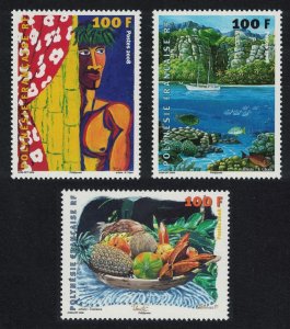 Fr. Polynesia Polynesian Artists 3v 2008 MNH SG#1077-1079 MI#1031-1033