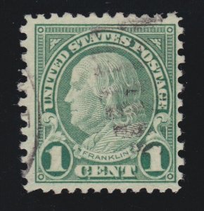 US 578 1c Franklin Used VF SCV $160