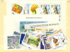 Monaco Scott 1801-1841,1816a Mint NH (1992 Year Set) - Catalog Value $142.60