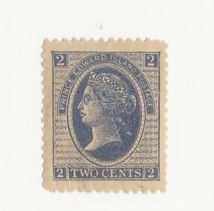 Prince Edward Island Sc #12  2c blue centered LH VF