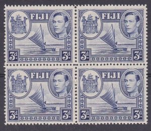 FIJI 1938-55 GVI 3d SG257 - fresh MNH block of 4............................y276