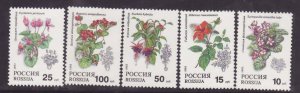 Russia-Sc#6144-8-unused NH set-Antique Silver-1993-