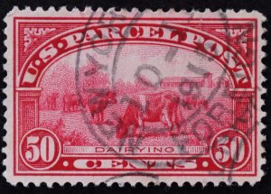 U.S. Used Stamp Scott #Q10 50c Parcel Post, Lovely 1915 Foreign Mail Cancel.