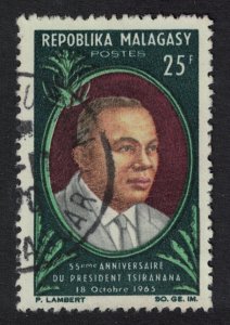 Malagasy Rep. President Tsiranana 1965 Canc SC#370 SG#99