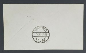 1933 Medellin to Bogota Colombia First Flight Advertising Air Mail Cover 