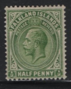 FALKLAND ISLANDS, 41, NO GUM, 1921-29, KING EDWARD VII