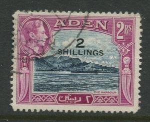 STAMP STATION PERTH Aden #44 - KGVI Definitive Overprint 1951 Used CV$3.50.