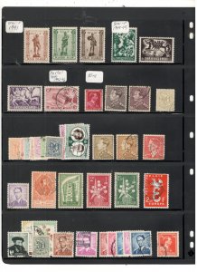 BELGIUM COLLECTION ON STOCK SHEET, MINT/USED