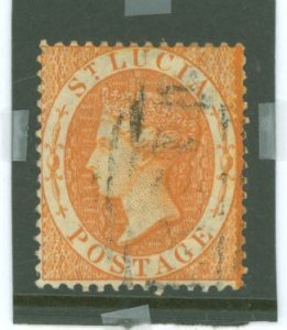 St. Lucia #14a Used Single