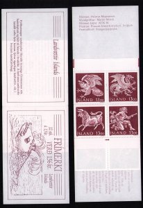 Iceland 648-651 MNH booklet Spirits of the North Eagle Bull Dragon M. Mörck (C1)