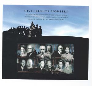 USA STAMPS, SHEET CIVIL RIGHTS PIONEERS 2009, UNUSED # U1