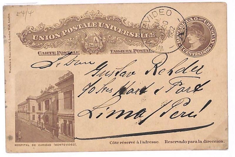 Uruguay *MONTEVIDEO* Postal Stationery {samwells-covers}PTS 1902 GS278