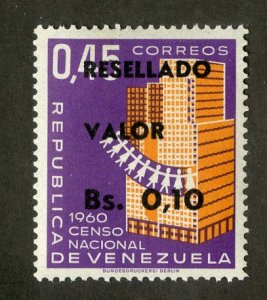 VENEZUELA 866 MNH BIN .25 CENSUS