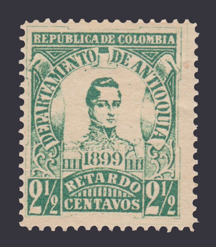 STAMPS FROM COLOMBIA ANTIOQUIA 1899. SCOTT # LF1. UNUSED