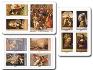 Scott #3394-3403a Paintings MNH