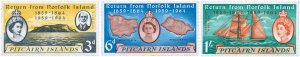 43147 MNH PITCAIRN Islas 1961 REGRESO DESDE NORFOLK