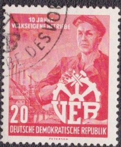 Germany DDR  - 294 1956 Used