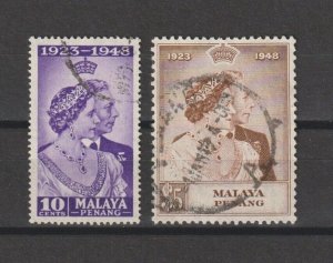 MALAYA PENANG 1948 SG 1/2 USED Cat £38.20