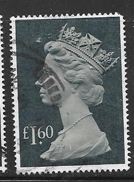 GB #MH174  £1.60 Machin Queen Elizabeth   (U) CV $8.00