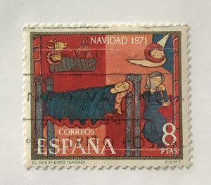 Spain 1971 Scott 1697 used - 8p sugar altarpiece , Christmas