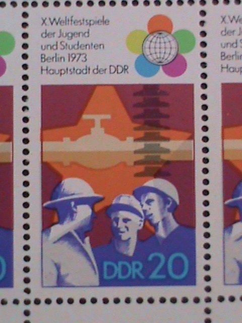 ​GERMANY DDR-1973 SC#1479a  10TH FESTIVAL OF YOUTH & STUDENTS MLH S/S VF